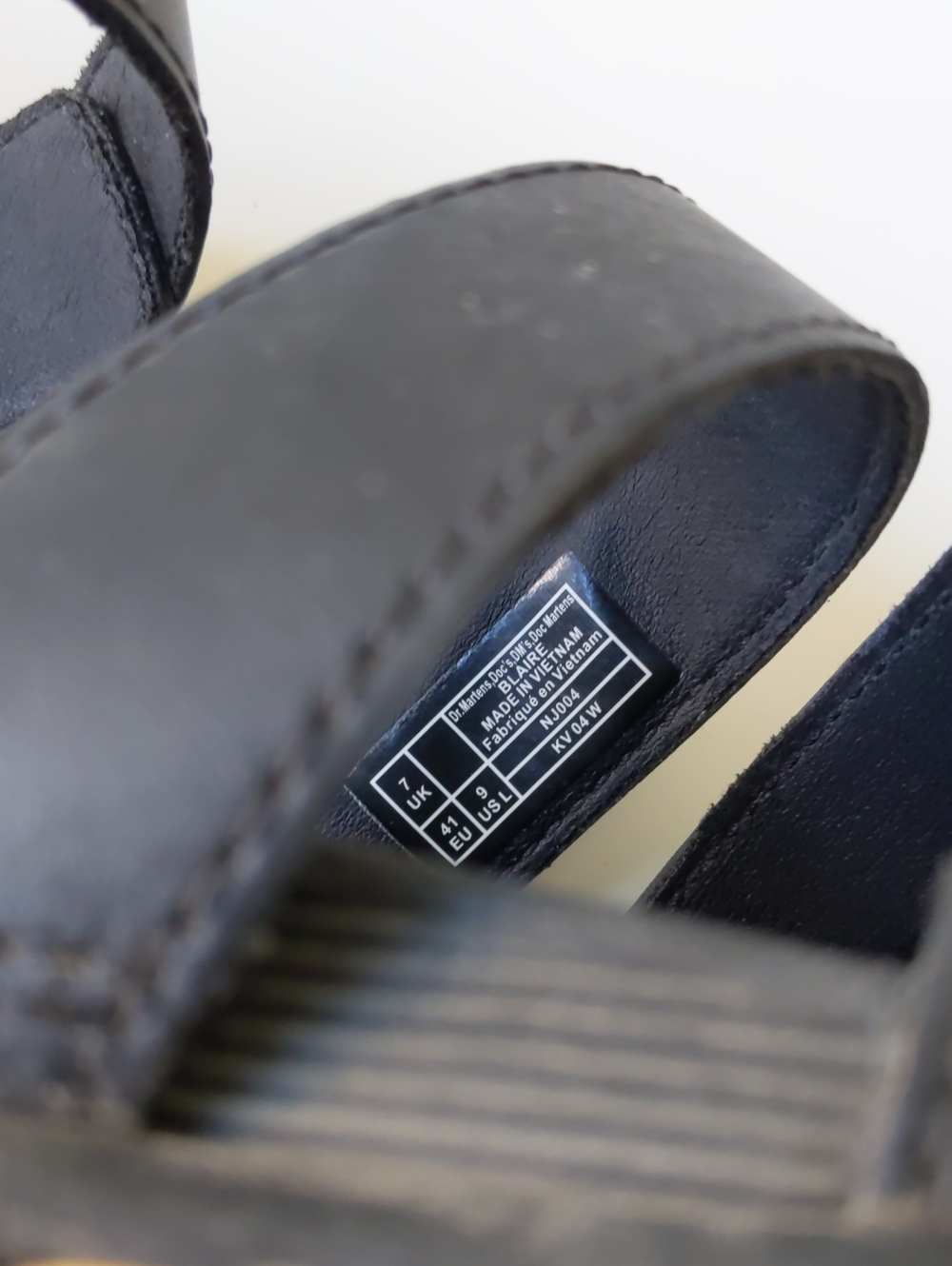 Dr. Martens Blaire Platform Sandals Black Women's EU 41 US 9 - Picture 5 of 7